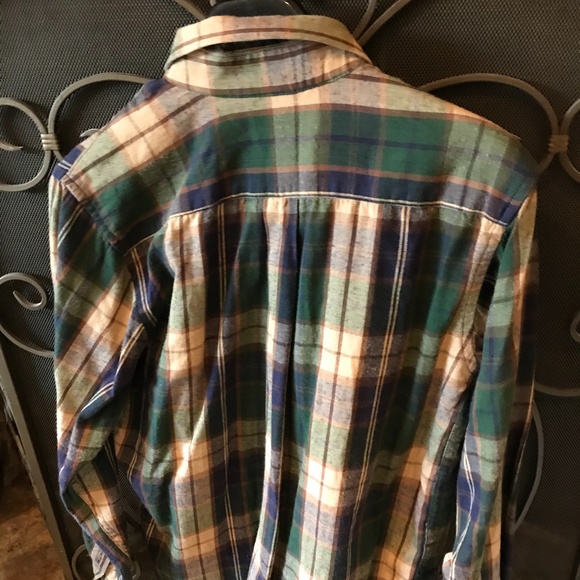 HARTSTRINGS BOYS FLANNEL SHIRT, PLAID, SZ 12, EUC - Picture 4 of 5